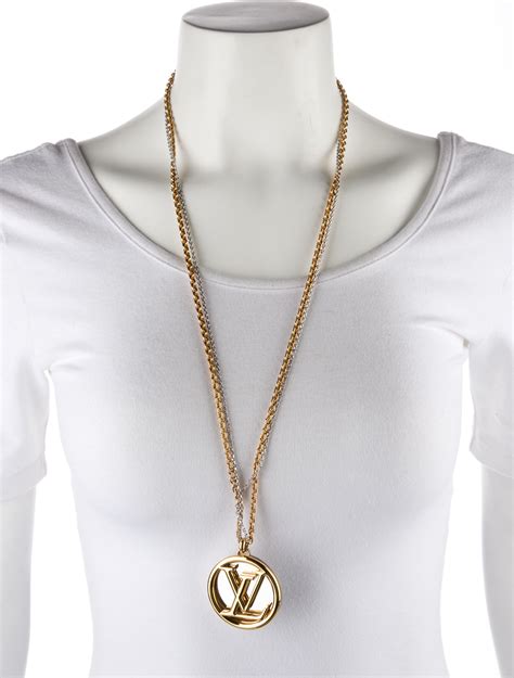 louis vuitton gold chain necklace